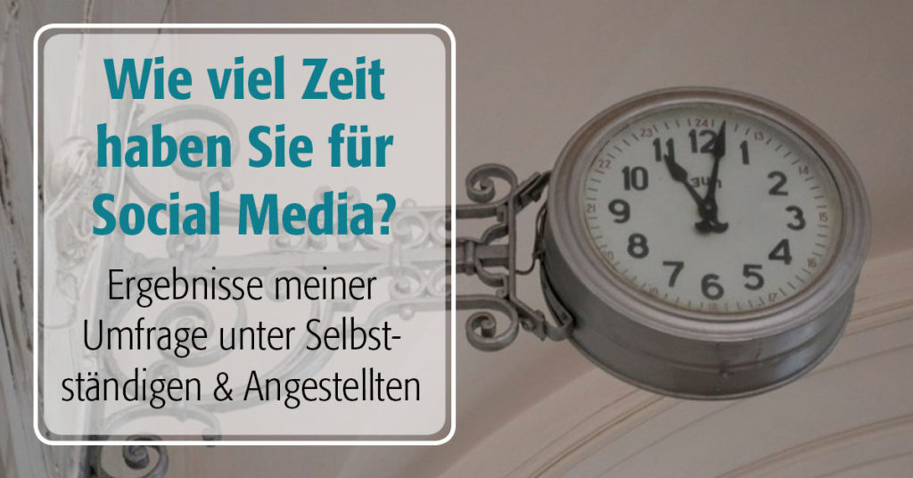 Wie viel Zeit kostet Social Media?